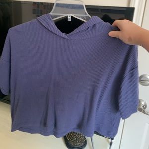 small hooded crop top forever 21